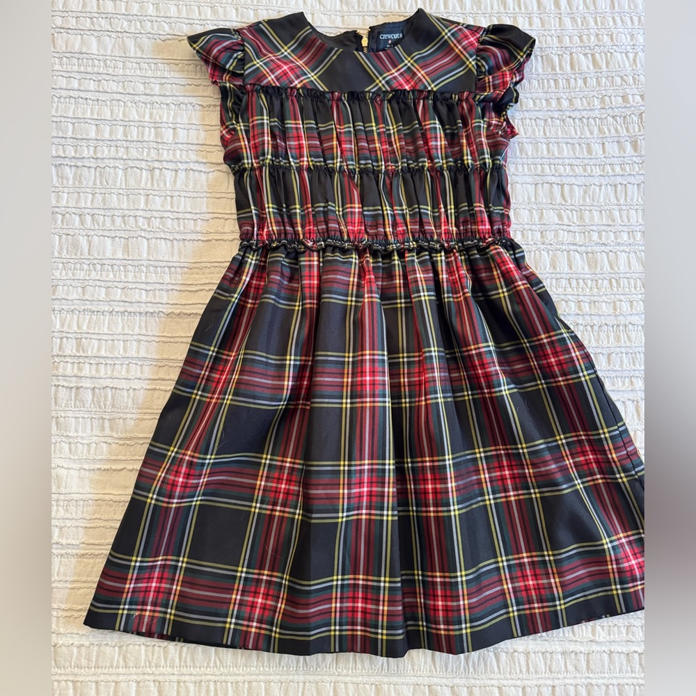 Crewcuts Plaid Dress - Red, Yellow, and Black